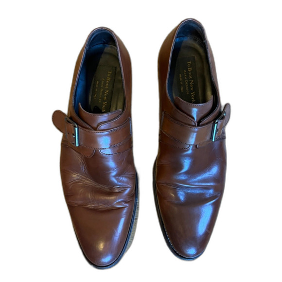 To Boot New York Brown Adam Derrick Oxford Leather Dress Shoes Mens Size 9 - Picture 8 of 8